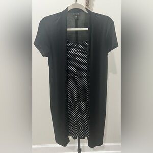 Enfocus Studio Black and White Layered Dress